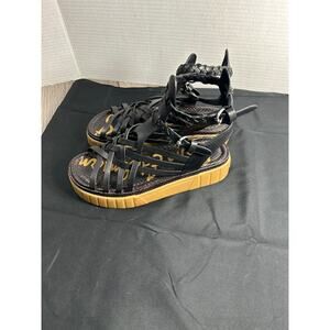 Sam Edelman Geana  black Braided  Gladiator Sandal Size 7.5 New